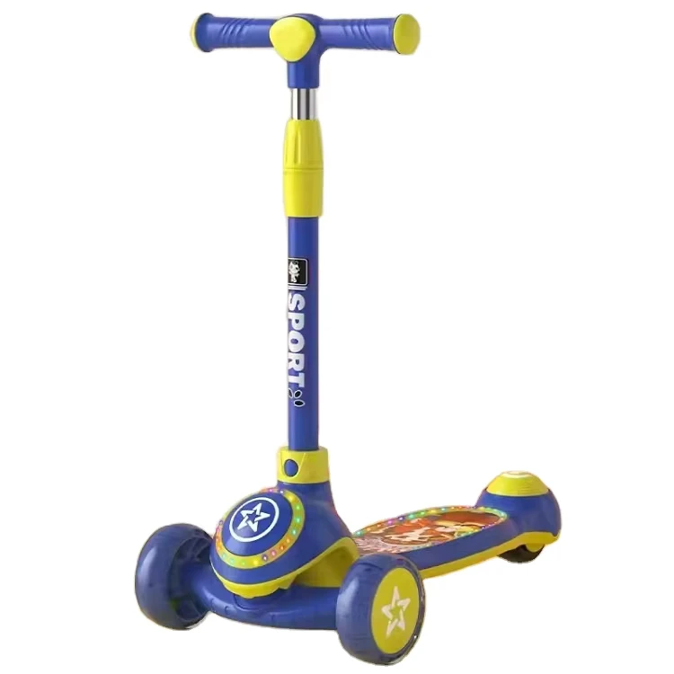 3 Wheel Kids Scooter With Light Up Wheels Height Adjustable for Boys or Girls Child Scooter