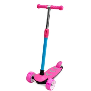 3 Wheel Kids Scooter with LED Light Up Wheels Adjustable Height