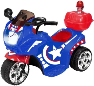 3 Wheel Motorcycle Ride on Toys Pink Bike 6V Battery Powered Car for Kids to Ride