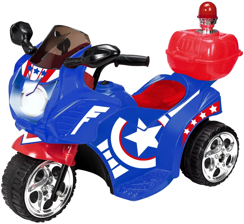 3 Wheel Motorcycle Ride on Toys Pink Bike 6V Battery Powered Car for Kids to Ride