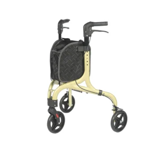 3 Wheel Rollator Walker for Elder Walking Stick Lightweight and Foldable Tri-Walker Rollator for Indoor/Outdoor Use