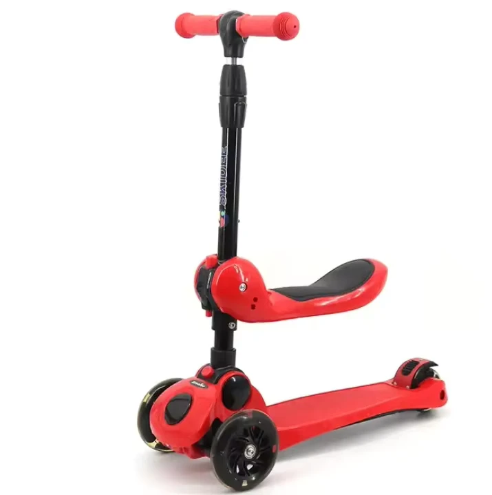 3 Wheel Scooters for Kids with Light up Wheel and 3 Wheels Folding Scooter for Girls Boys Kick Scooter for Children