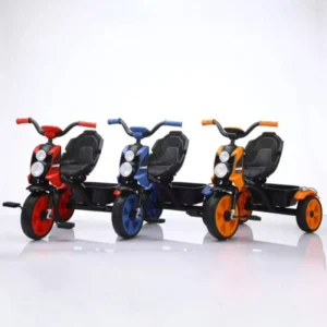 3-Wheel Toddler Pedal Car Toy Fashionable Light-Filled Ride for Children Made of Durable Plastic