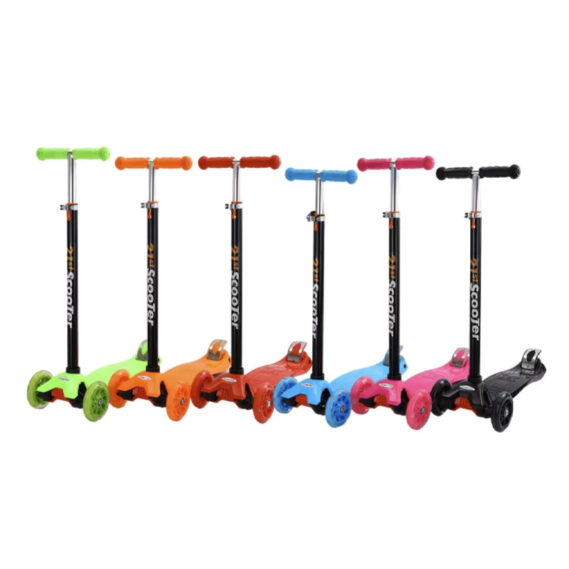 3 Wheels Kick Kids Scooter for Outdoor Exercise Sports with LED Lights