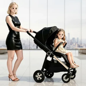 3 in 1 Baby Stroller High Landscape Multifunctional Baby Pram Baby Strollers for Newborn and Toddler Travel