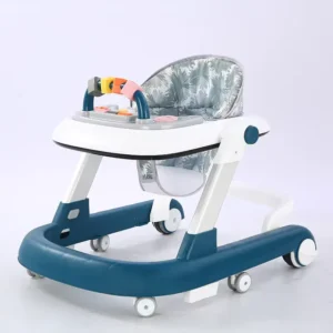 3 in 1 Baby Walker Foldable Activity Walker with Adjustable Height Speed Music Lights Activity Baby Push Walker