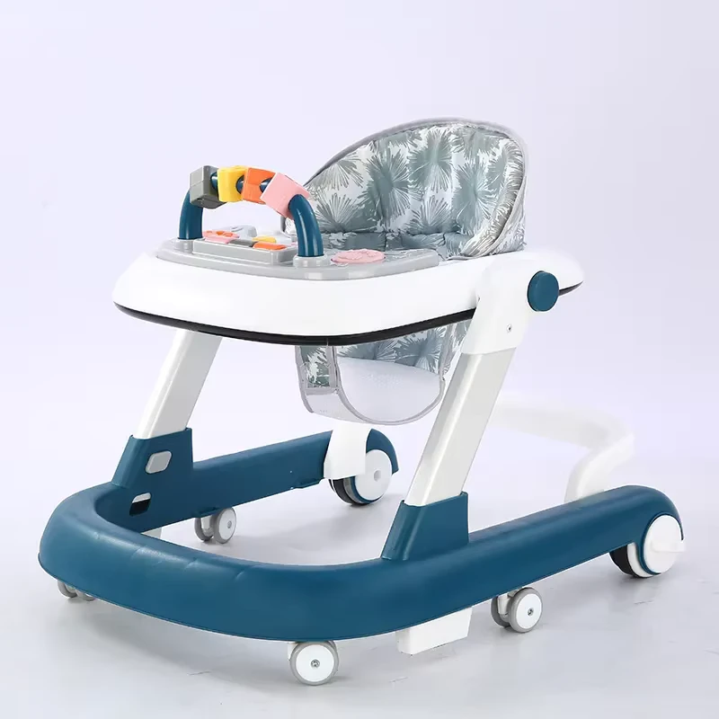 3 in 1 Baby Walker Foldable Activity Walker with Adjustable Height Speed Music Lights Activity Baby Push Walker