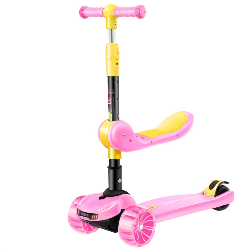 3-in-1 Children Scooter with Removable Seat for Boys and Girls
