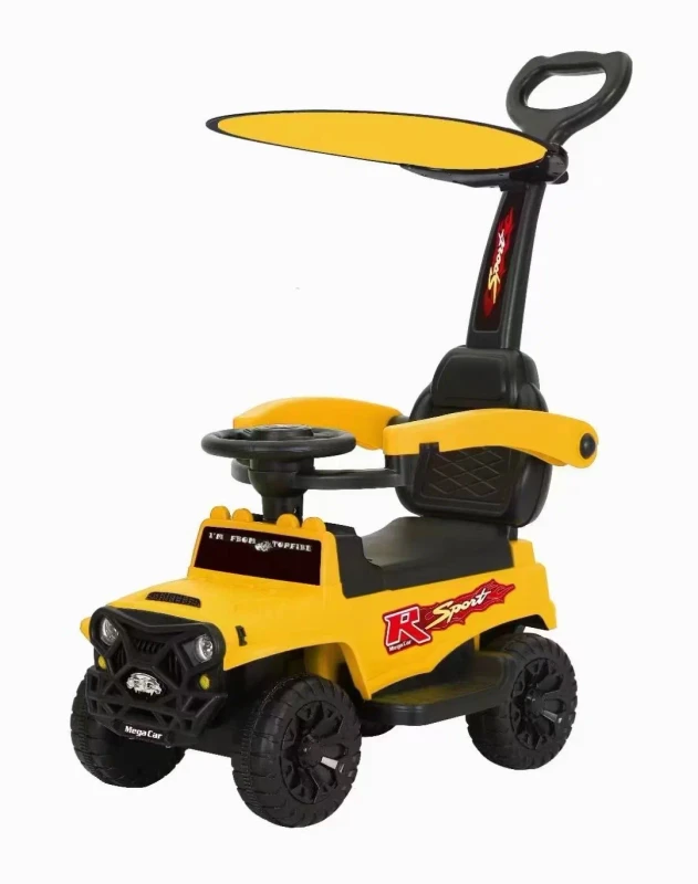 3 in 1 Children's Foot to Floor 4 Wheel Sliding Cars Kids Ride on Push Car with Push handle Music Lights ce en71 cpc gcc astm