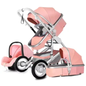 3 in 1 Convertible Baby Stroller with Bassinet and Car Seat Travel System for Newborns