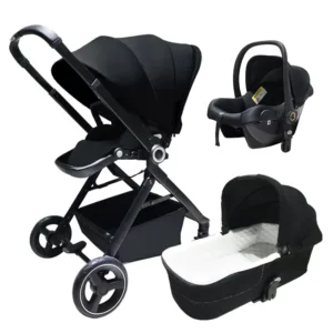 3 in 1 Eggshell Baby Car Seat and Stroller Set Two Way Sitting and Lying Targeting Parents with Newborns