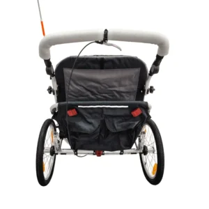 3 in 1 Foldable Aluminium Frame Kids Bicycle Trailer Safety Flag Baby Bike Trailer for Active Families for Busy Parents