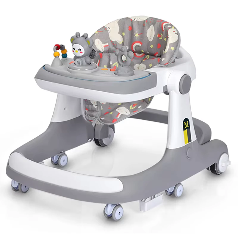 3 in 1 Foldable Baby Walker Sit to Stand Learning Walker with Seat OEM Trotteur Lauflernwagen Andador Bebé Girello