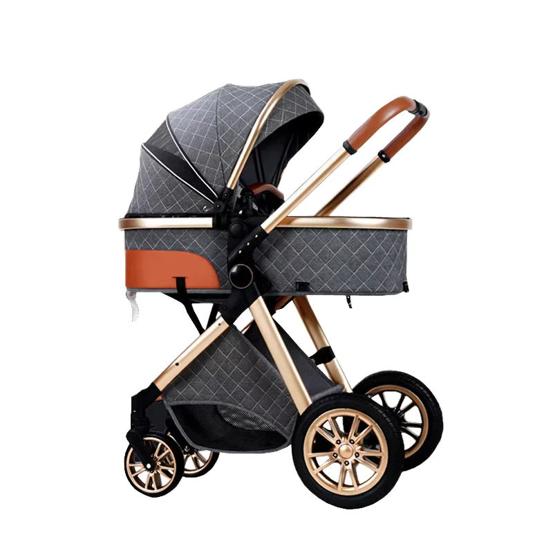 3 in 1 High Portable Lightweight Travel Pram Multifunction Pushchair Baby Stroller