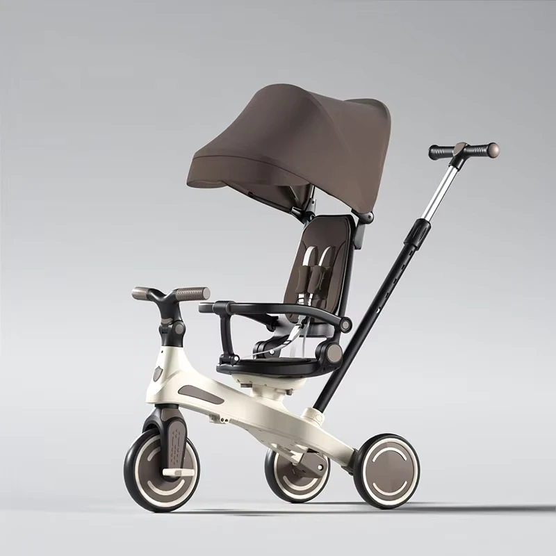 3 in 1 High Quality Steel & Rubber PP Lightweight Kids Tricycle