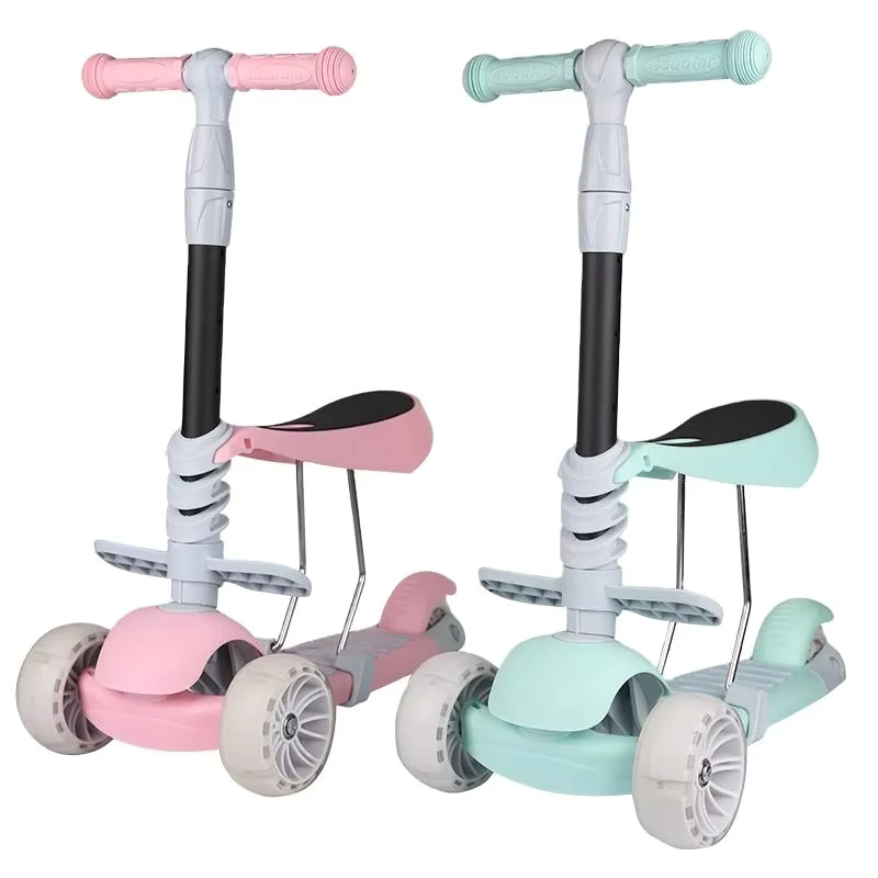3 in 1 Kids Foldable Scooter Cycle Balance Bike Child Toy 3 in 1 Kids Scooter 3 Wheel With Seat Kids Scooter