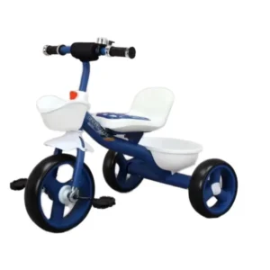 3 in 1 Kids Ride on Tricycle with Removable Pedals Stroller & Folding Design Extended Seat Plastic & Metal Ages 2 6