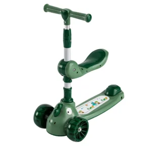 3 in 1 Kids Three-wheel Children’s Scooter Can Be Seated Music Light Wheel Children’s Baby Scooter