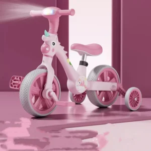 3 in 1 Kids Tricycle Multifunctional Toddler Pedal Tricycle Push Balance Bike No Pedal Sliding Scooter