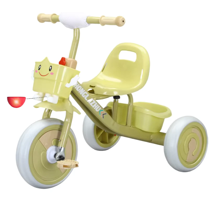 3 in 1 Kids Tricycle for 1-6 Years Old Baby Balance Bike Toddler Trike Music Pedals Durable Plastic 3 Wheel Trike