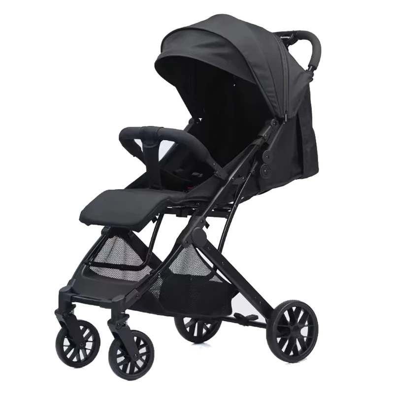3 in 1 Luxury Cotton Infant Basket Car Seat Foldable Lightweight Stainless Steel Frame 360 Wheels 20KG Load Capacity Baby Stroller