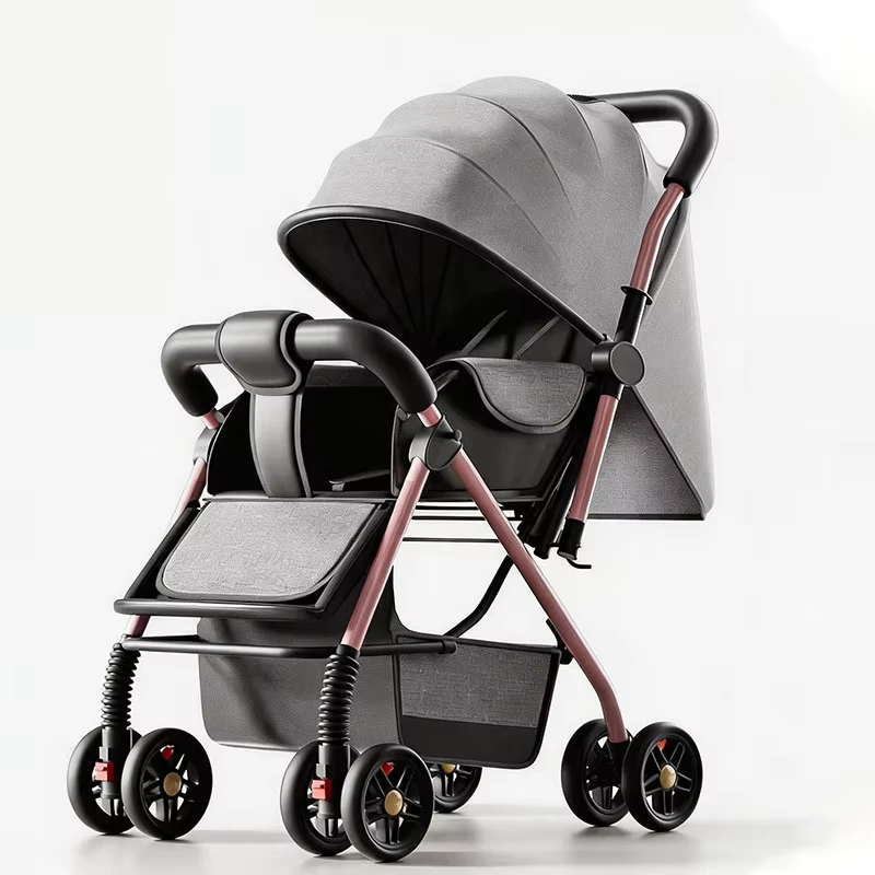 3 in 1 Multifunctional Baby Stroller Lightweight High View Foldable Children's Car for Newborns Sit and Lie Comfort
