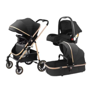 3 in 1 Multiple Colors Lightweight Foldable Portable Travel System Baby Stroller Steel Frame Compact Design for Newborns