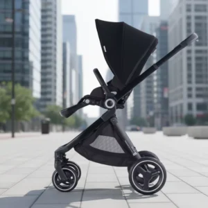 3 in 1 New Baby Pushchair Stroller Two Way Shock Absorption Folding Kinderwagen with Five Point Safety Belt for Kids
