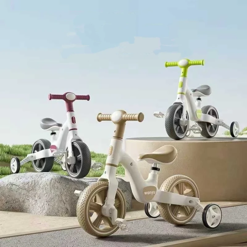 3-in-1 Plastic Children's Bicycle Stylish Tricycle Balance Bike for Toddlers Aged 1-3 Years Old