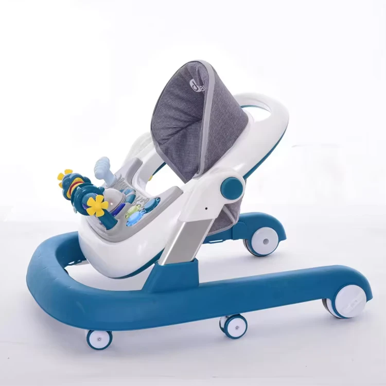 3 in 1 Push Baby Walker with Light Folding Feature Cotton & Plastic Accessories for Children of All Ages