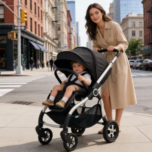 3 in 1 Safety Baby Stroller Wagon 0 3 Years 20KG Load Capacity Aluminum Alloy Frame EN1888-2 CCC Ultra-Light One Hand