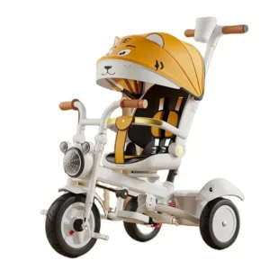 3 in 1 Steel 3 Wheel Tricycle Kids’ Ride on Toy with Plastic and Metal Parts Portable Ages 1 6 Years