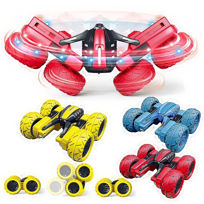 360 Rotating Swing Arm Stunt 2.4GHz RC Car Double-Sided Remote Control Hobby Vehicle Toys Charger for Experts Radio