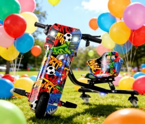 36V Kids Electric 360° Drift Trike Modern Outdoor Scooter Smart Electronic Drifting Car Long Endurance 8-Inch Tires