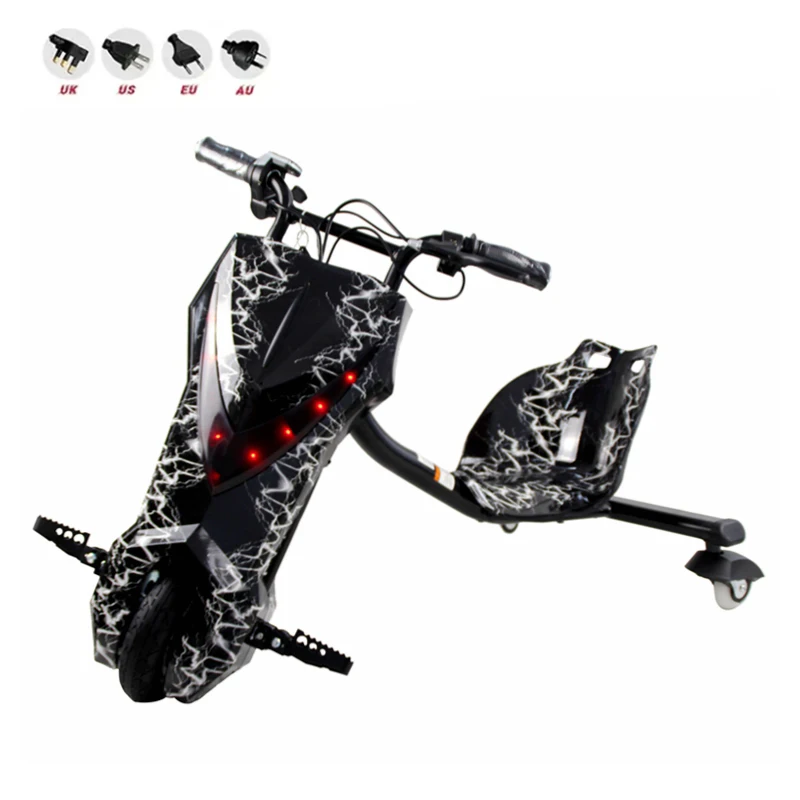36V Variable Drift Three Wheel Scooter Electric Kart for Kid 6+ Years Outdoor Use