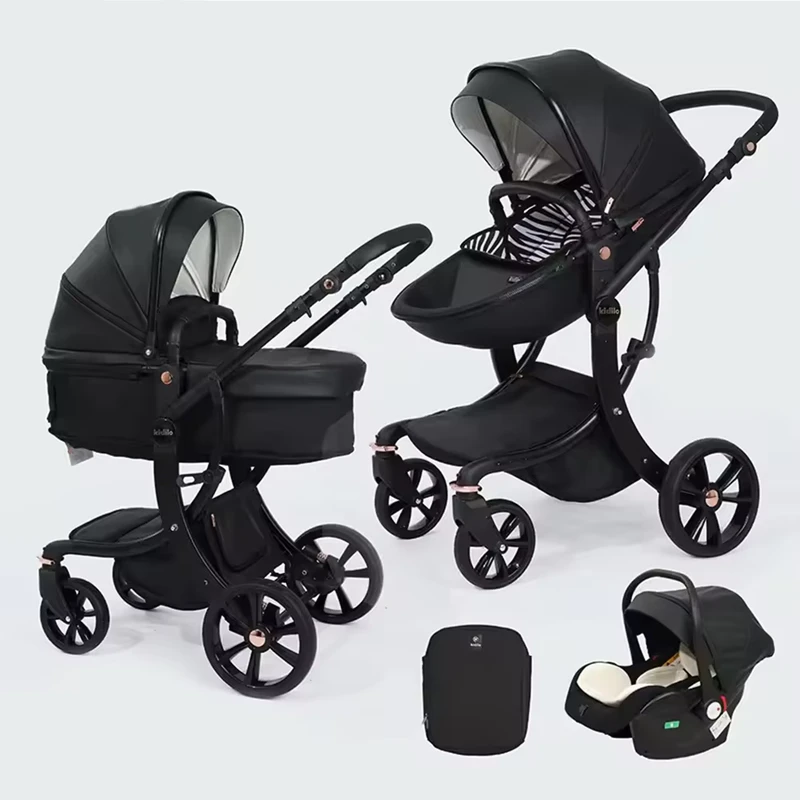 3in1 Luxury Design Baby Walker Pushchair with Car Seat for 0-3 Years Old Babies and Toddlers