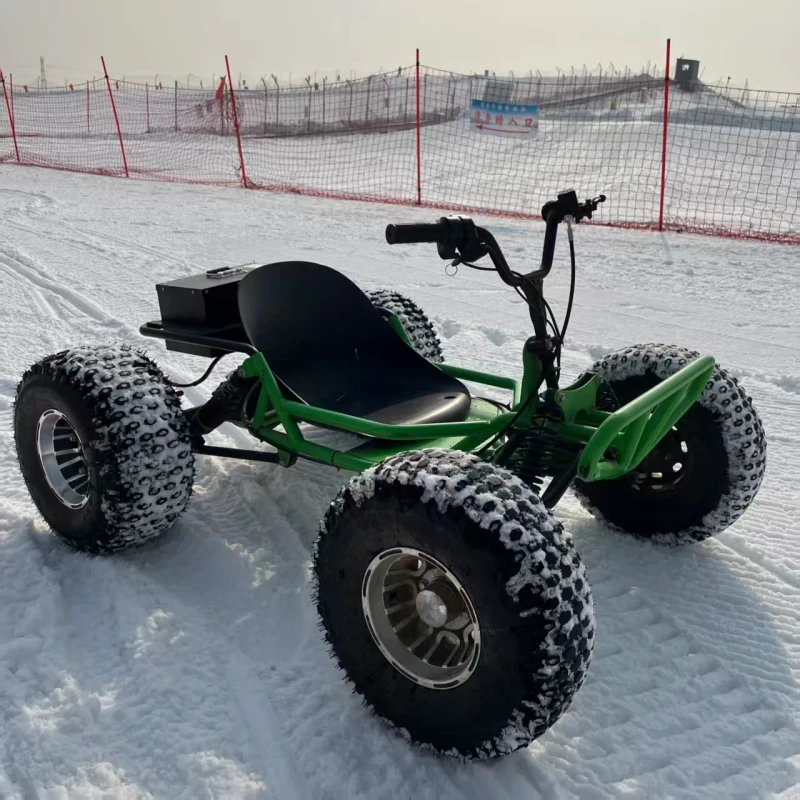 4 Wheel Electric Go Kart 48V 18kW Motor 10 Inch Wheels 35km h Max Speed 200kg Load Capacity Green Energy Efficient Outdoor Drift