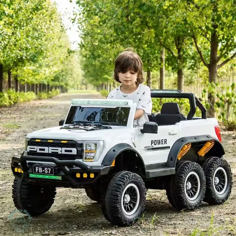 4 Wheel Electric Ride On Beach Buggy for Kids Music Lights Car with Battery Power Car Toy