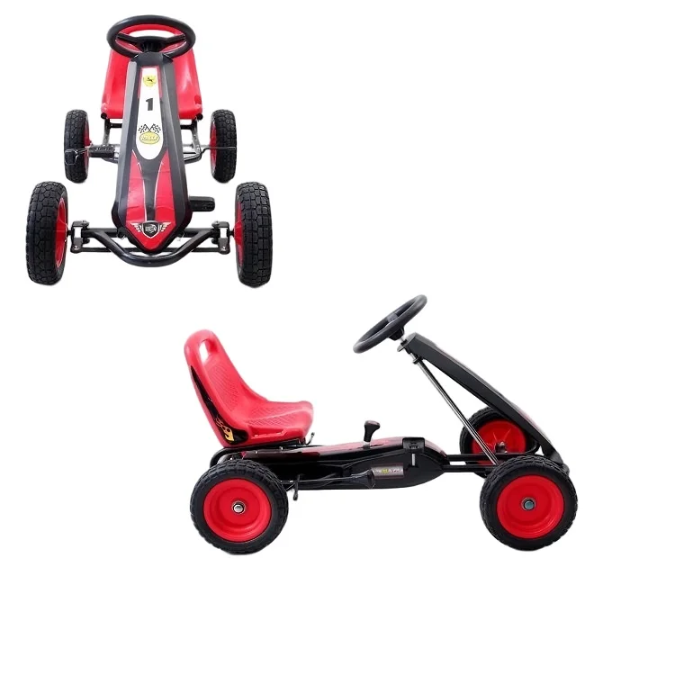 4 Wheels Kids Ride on Pedal Powered Bike Outdoor Kid Play Go Kart Pedal Car