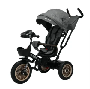 4 in 1 Baby Tricycle Ride On Car with CE Approval 3 Wheel Push Stroller Alternative Metal 2 to 4 Years