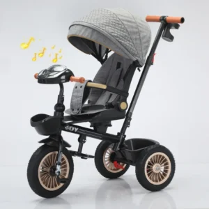 4 in 1 Baby Tricycle with Rotating Seat CE Certified Children’s Stroller Bike