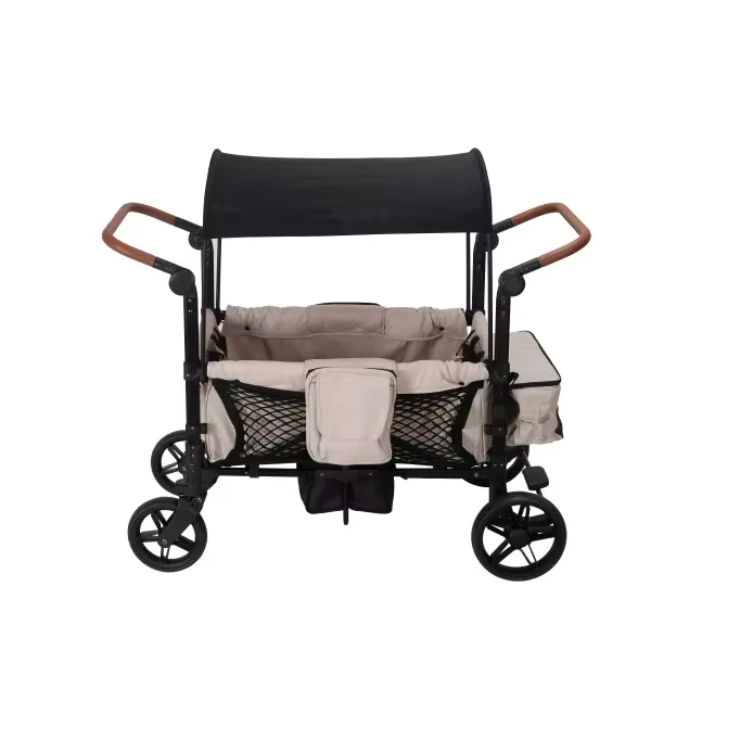 4 in 1 Foldable Baby Stroller 3 in 1 Pram Carrier with Trolley Kids Wagon Stroller