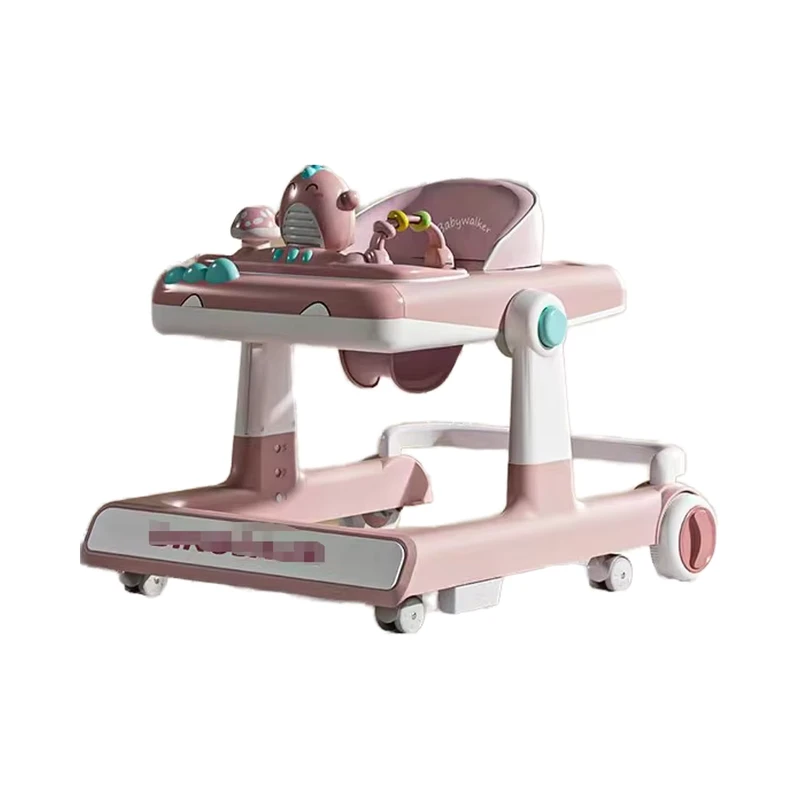 4 in 1 Multifunctional Baby Push Walker Wheels Plastic Seat Sit to Stand Learning Toy 20KG Load Capacity 0 3 Years Foldable
