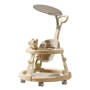 4 in 1 Multifunctional Foldable Baby Walker Plastic Frame for 6 Months to 3 Years Old
