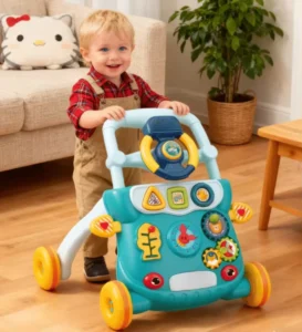4 in 1 Push Walker Baby Product Kids Montessori Early Learning Toys Portable Multifunction Child Walker