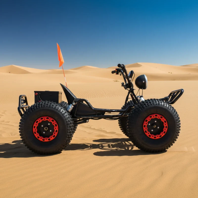 48V 1500W Electric Off-Road Go Kart Hydraulic Disc Brakes LED Headlights 8" Wheels Chain Drive 30-50KM/H Adult Teen