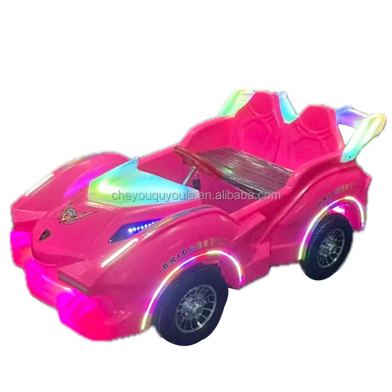 48V Battery Powered Bumper Car Ride On Toy for Kids Rear Axle Motor Big Wheels LED Lights Indoor Outdoor Playground Use