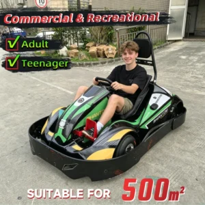 48V Teenager Drift Electric Go Kart 35KM/H Adjustable Speed Hydraulic Brake Commercial