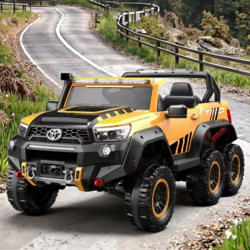 5-10 Years 143cm Remote Control Battery-Powered Electric Ride-On Car with Leather Seats and Music for Kids