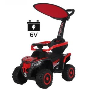 5 Year Old Children’s Sliding Car with Umbrella Push Bar 4 Wheel Ride on Cars Plastic Push Kids Ride on Car
